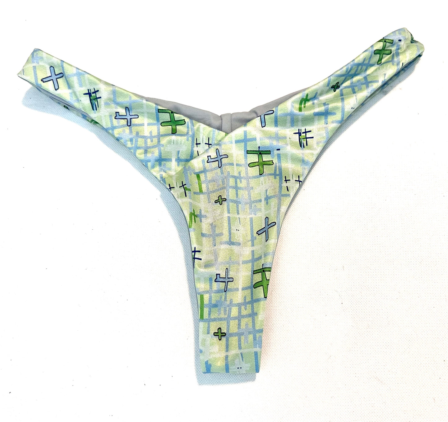 REVERSIBLE CUSTOM PRINT V CUT BIKINI